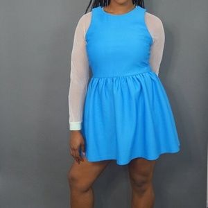 Cyan Blue, Topshop Scuba Dress